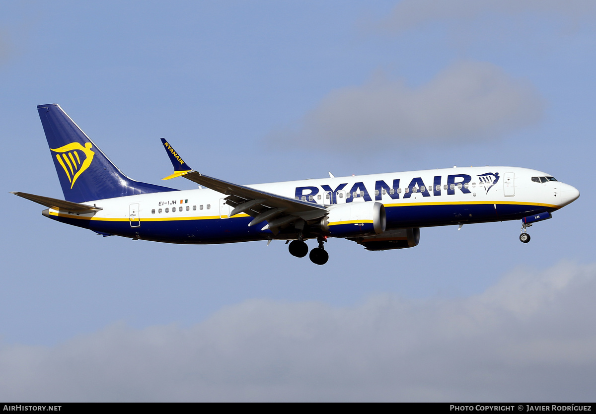 Aircraft Photo of EI-IJH | Boeing 737-8200 Max 200 | Ryanair | AirHistory.net #649053