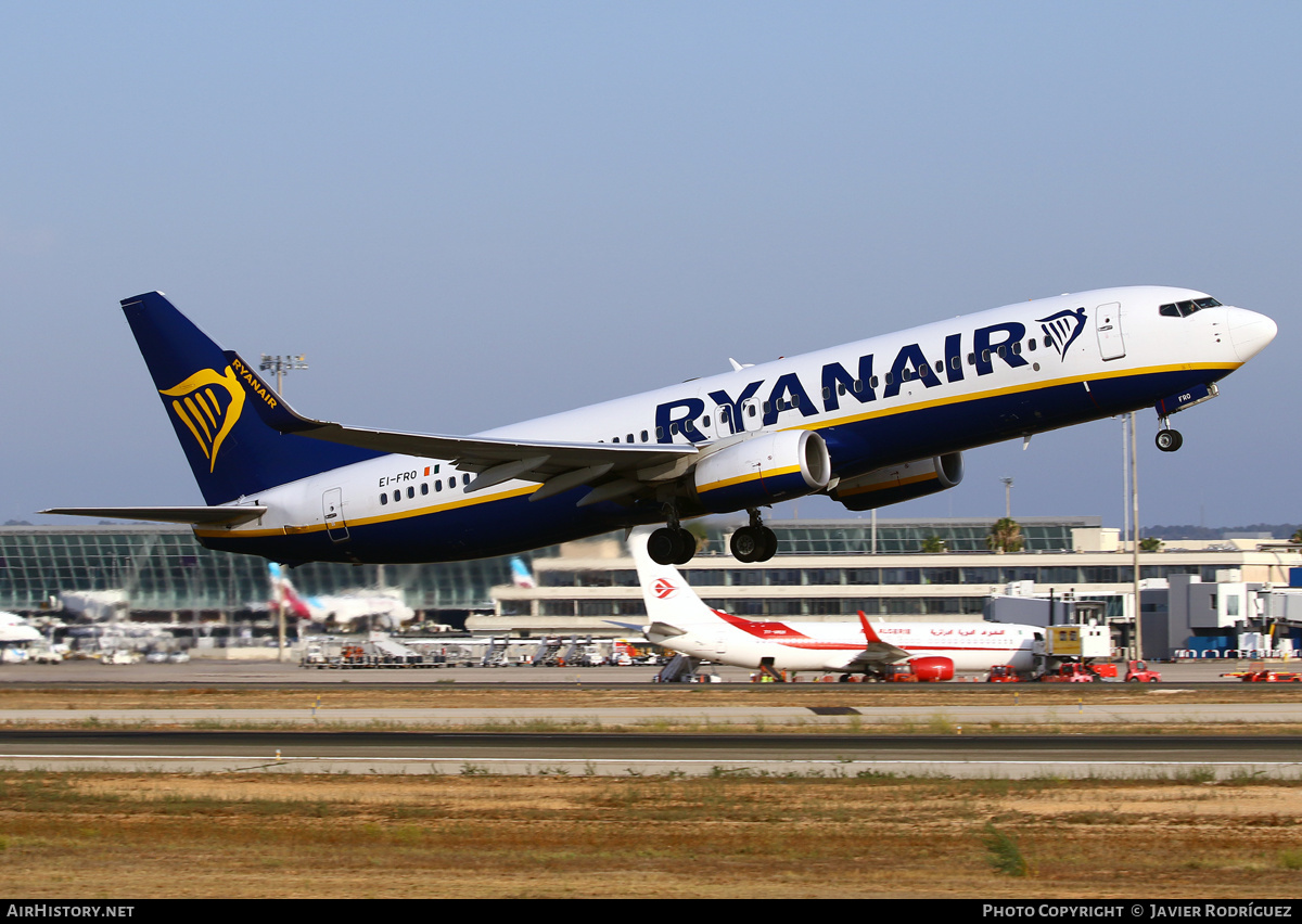Aircraft Photo of EI-FRO | Boeing 737-8AS | Ryanair | AirHistory.net #649082