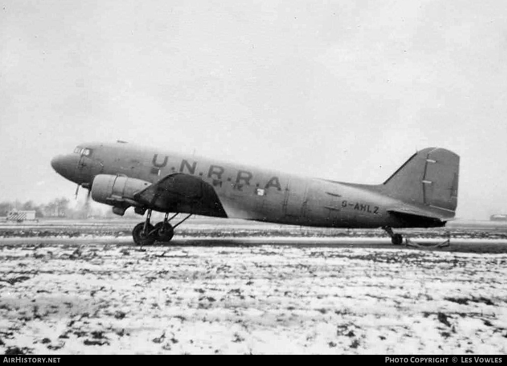 Aircraft Photo of G-AHLZ | Douglas C-47A Dakota | UNRRA - United Nations Relief and Rehabilitation Administration | AirHistory.net #649096