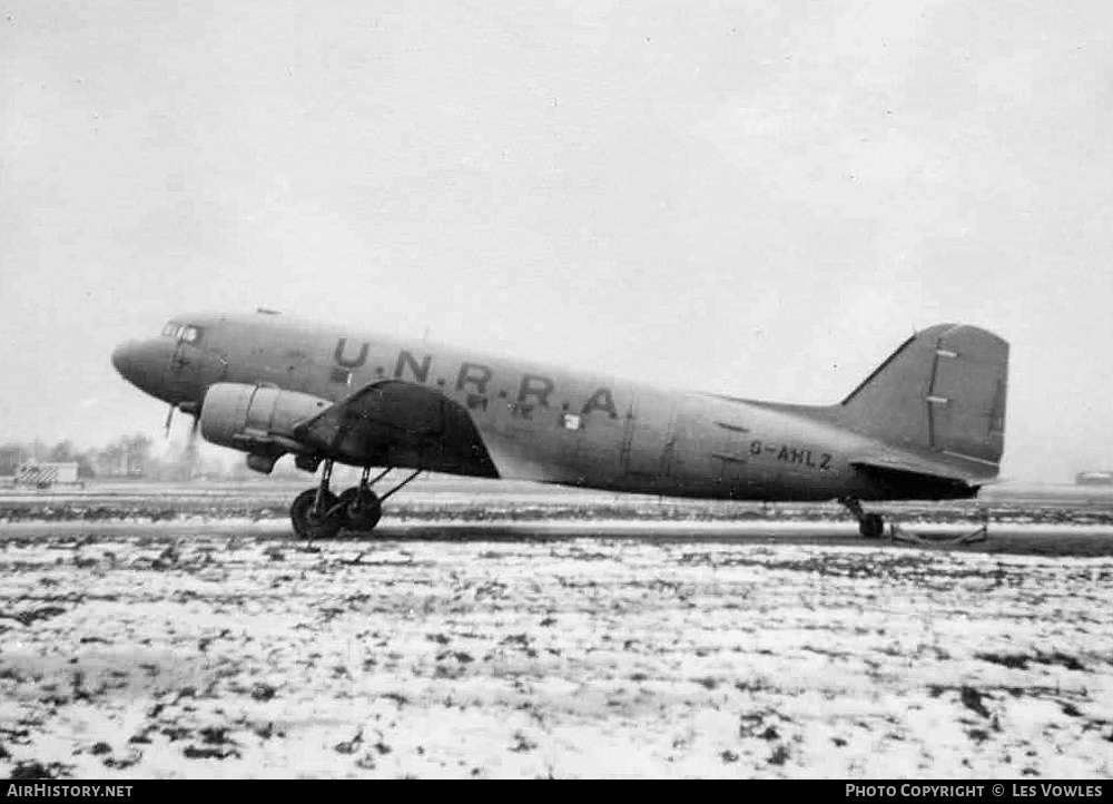 Aircraft Photo of G-AHLZ | Douglas C-47A Dakota | U.N.R.R.A. - United Nations Relief and Rehabilitation Administration | AirHistory.net #649096