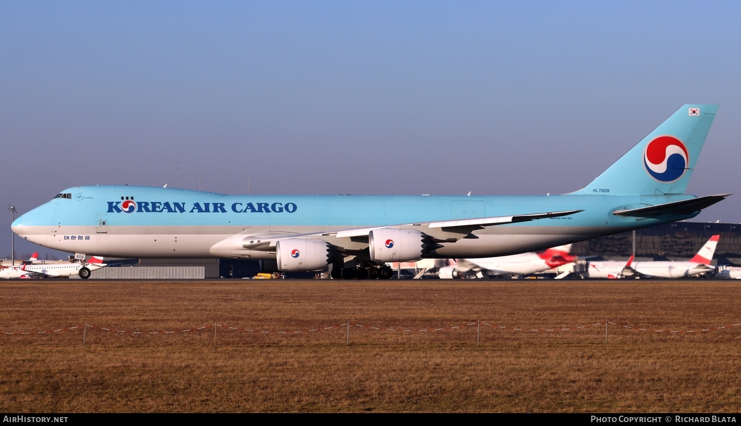 Aircraft Photo of HL7609 | Boeing 747-8HTF/SCD | Korean Air Cargo | AirHistory.net #649119