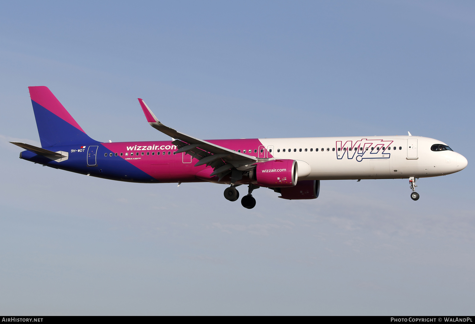 Aircraft Photo of 9H-WDT | Airbus A321-271NX | Wizz Air | AirHistory.net #649157