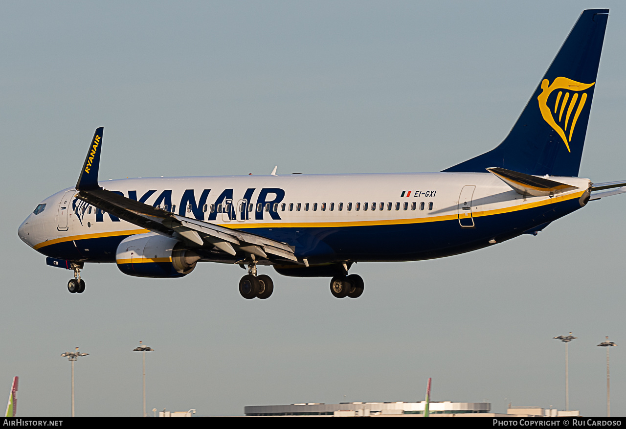 Aircraft Photo of EI-GXI | Boeing 737-800 | Ryanair | AirHistory.net #649201