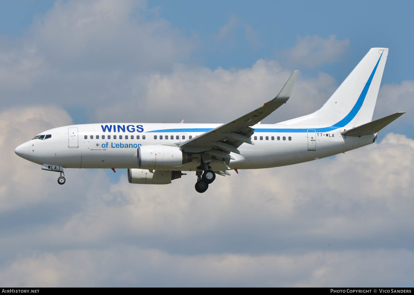 Aircraft Photo of T7-WLA | Boeing 737-7K5 | Wings of Lebanon | AirHistory.net #649230