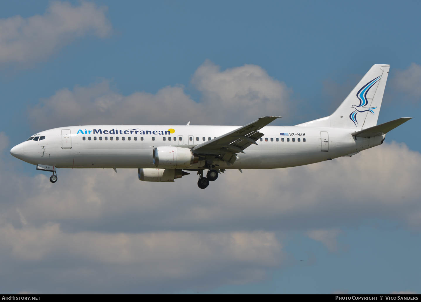 Aircraft Photo of SX-MAM | Boeing 737-446 | Air Mediterranean | AirHistory.net #649231