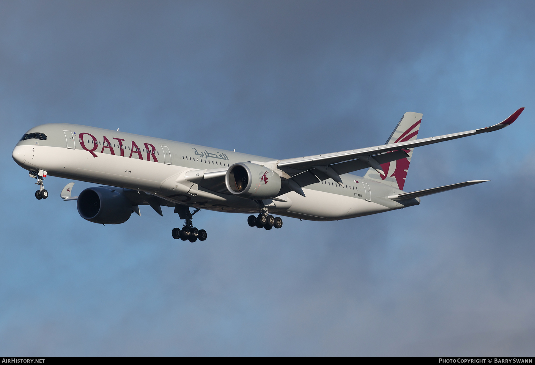 Aircraft Photo of A7-AOD | Airbus A350-1041 | Qatar Airways | AirHistory.net #649249