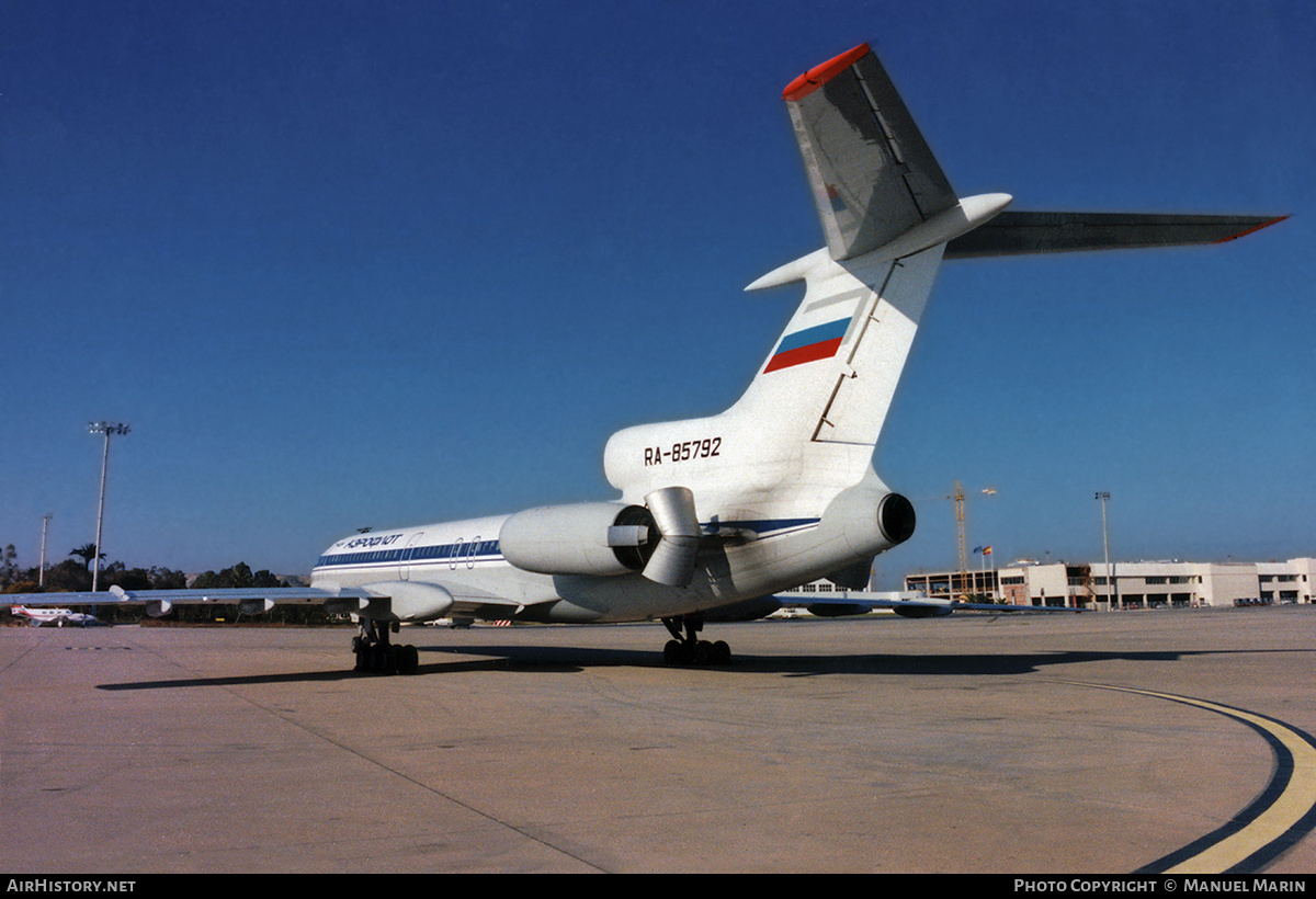 Aircraft Photo of RA-85792 | Tupolev Tu-154M | Aeroflot - Russian Airlines | AirHistory.net #649282