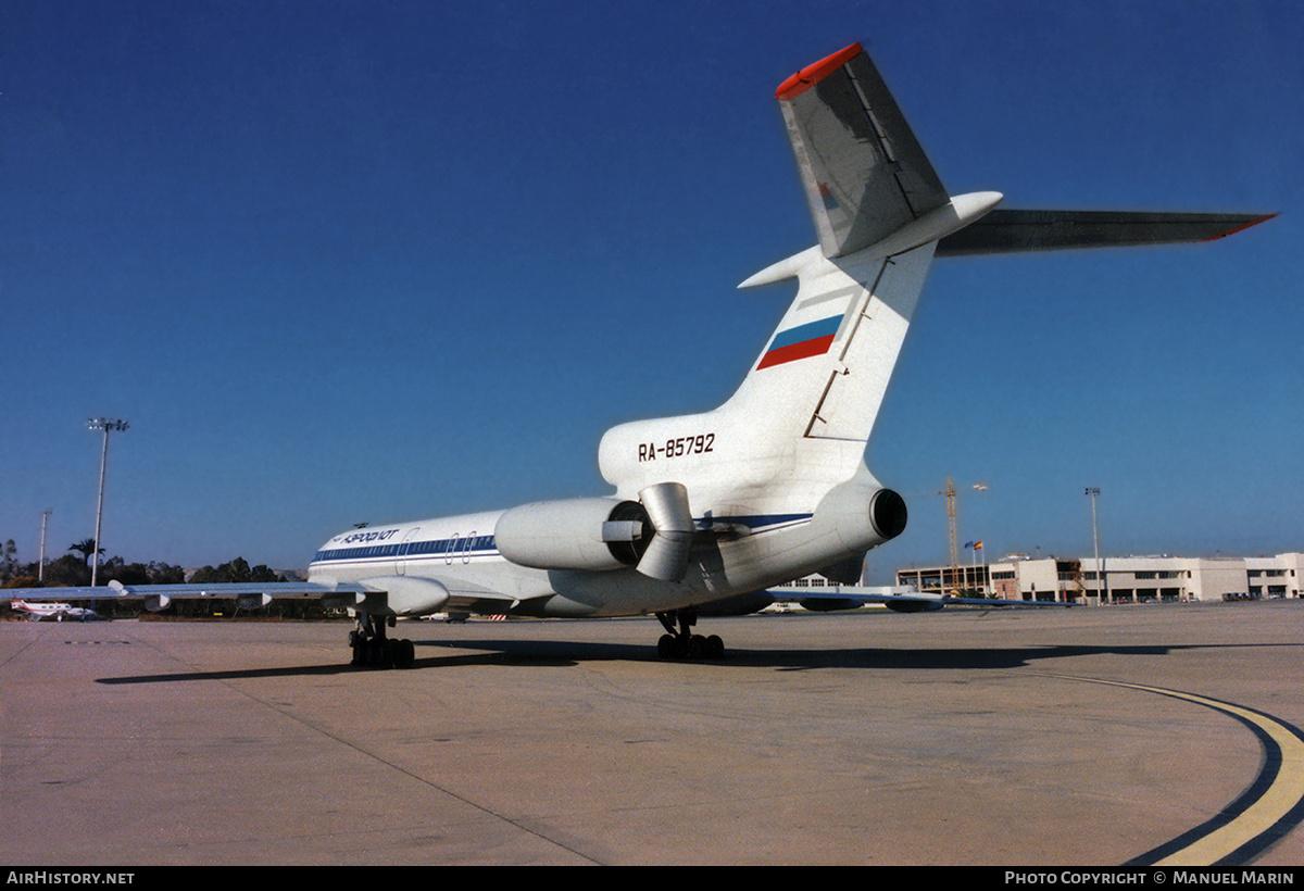 Aircraft Photo of RA-85792 | Tupolev Tu-154M | Aeroflot | AirHistory.net #649282