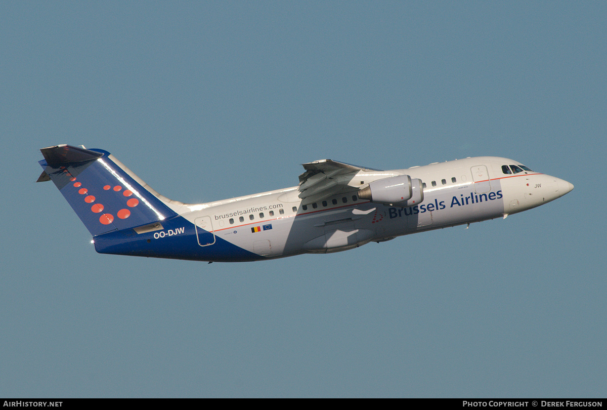 Aircraft Photo of OO-DJW | British Aerospace Avro 146-RJ85 | Brussels Airlines | AirHistory.net #649336