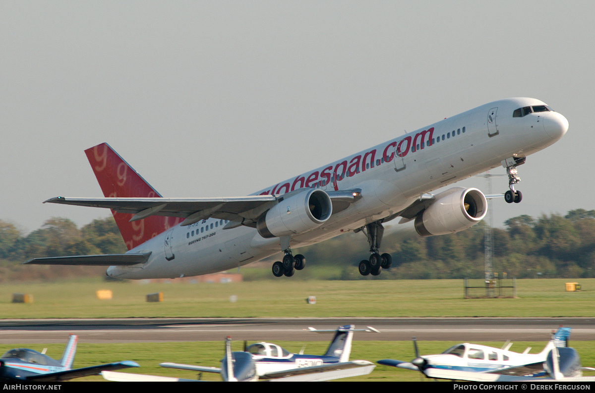 Aircraft Photo of TF-FIS | Boeing 757-256 | Flyglobespan | AirHistory.net #649339