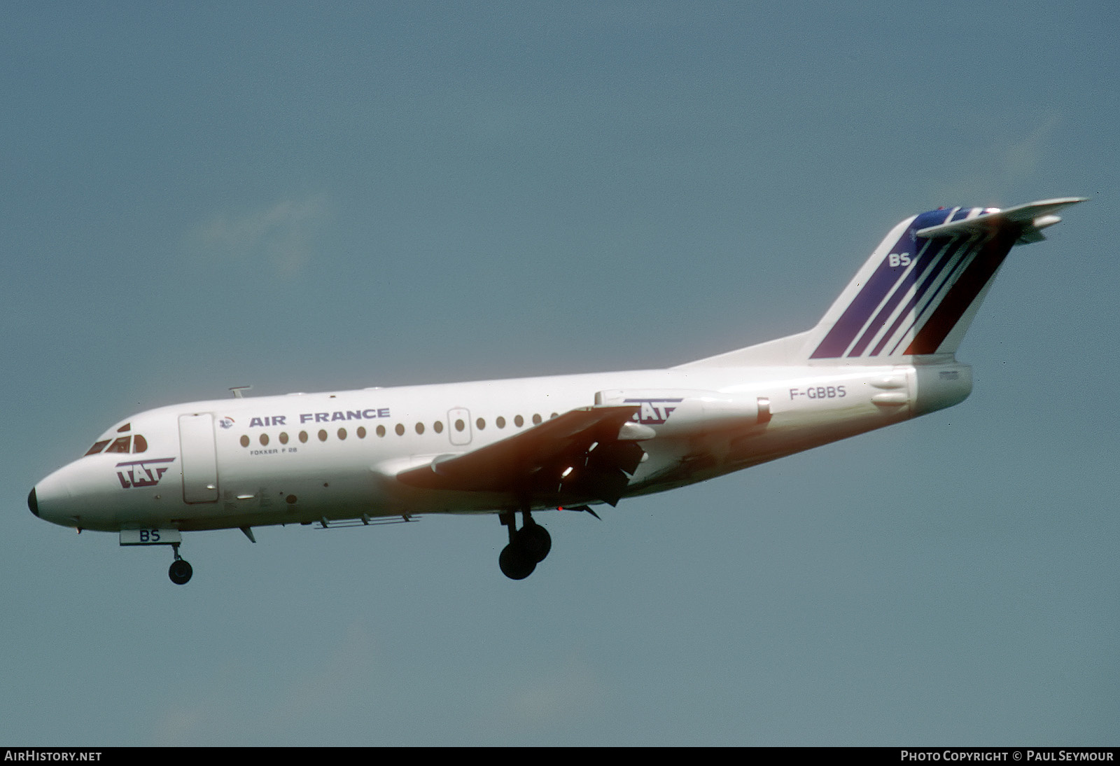 Aircraft Photo of F-GBBS | Fokker F28-1000 Fellowship | Air France | AirHistory.net #649349