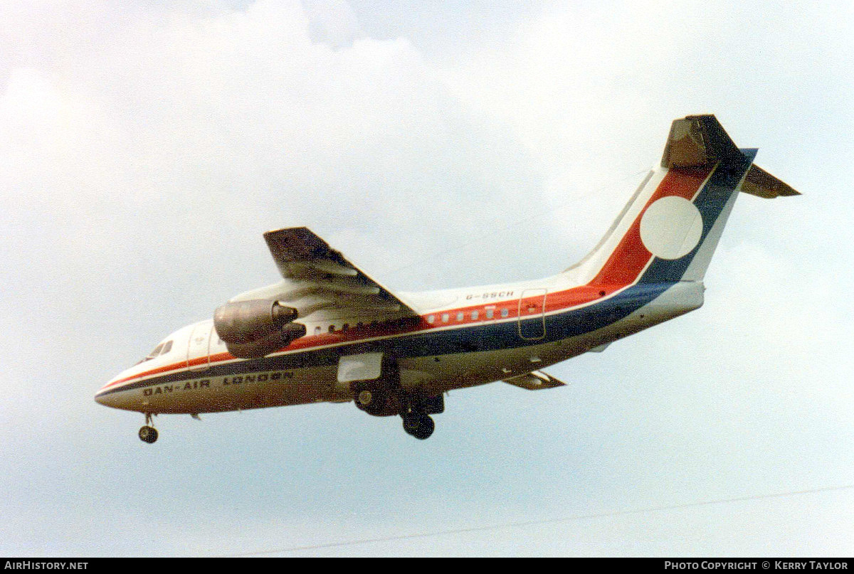 Aircraft Photo of G-SSCH | British Aerospace BAe-146-100 | Dan-Air London | AirHistory.net #649368
