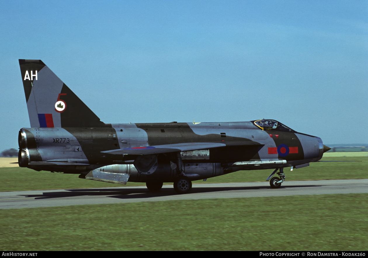 Aircraft Photo of XR773 | English Electric Lightning F6 | UK - Air Force | AirHistory.net #649375