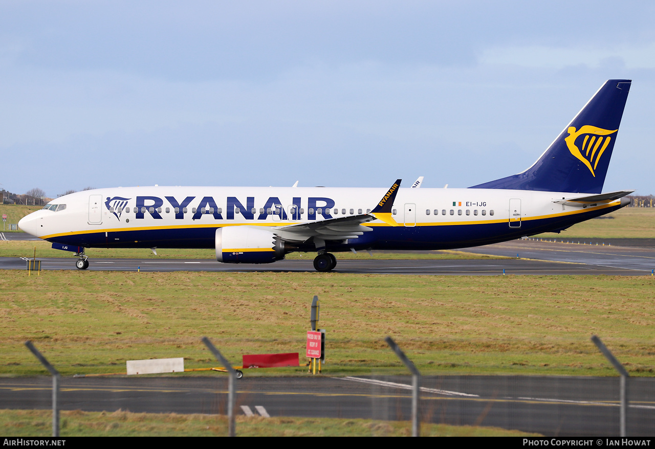 Aircraft Photo of EI-IJG | Boeing 737-8200 Max 200 | Ryanair | AirHistory.net #649385