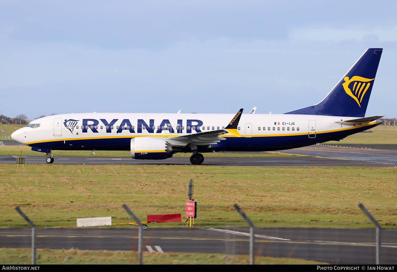 Aircraft Photo of EI-IJG | Boeing 737-8200 Max 200 | Ryanair | AirHistory.net #649385