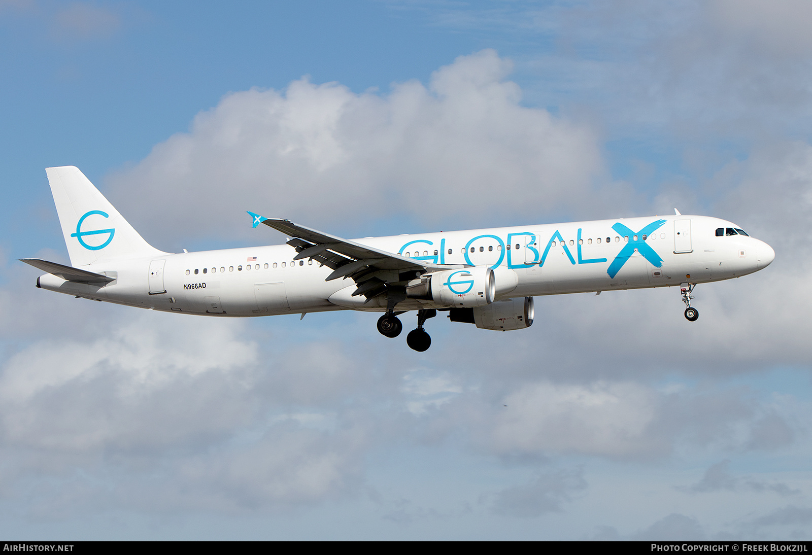 Aircraft Photo of N966AD | Airbus A321-211 | GlobalX | AirHistory.net #649390