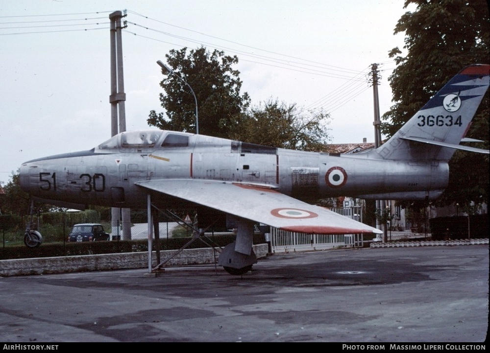 Aircraft Photo of 53-6634 / 36634 | Republic F-84F Thunderstreak | Italy - Air Force | AirHistory.net #649404