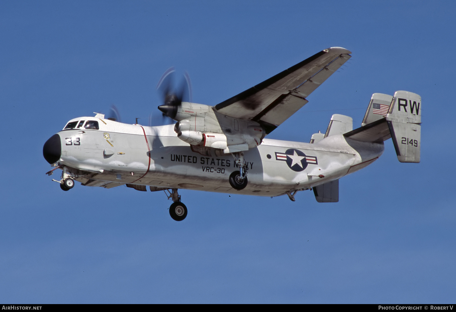 Aircraft Photo of 162149 / 2149 | Grumman C-2A Greyhound | USA - Navy | AirHistory.net #649490
