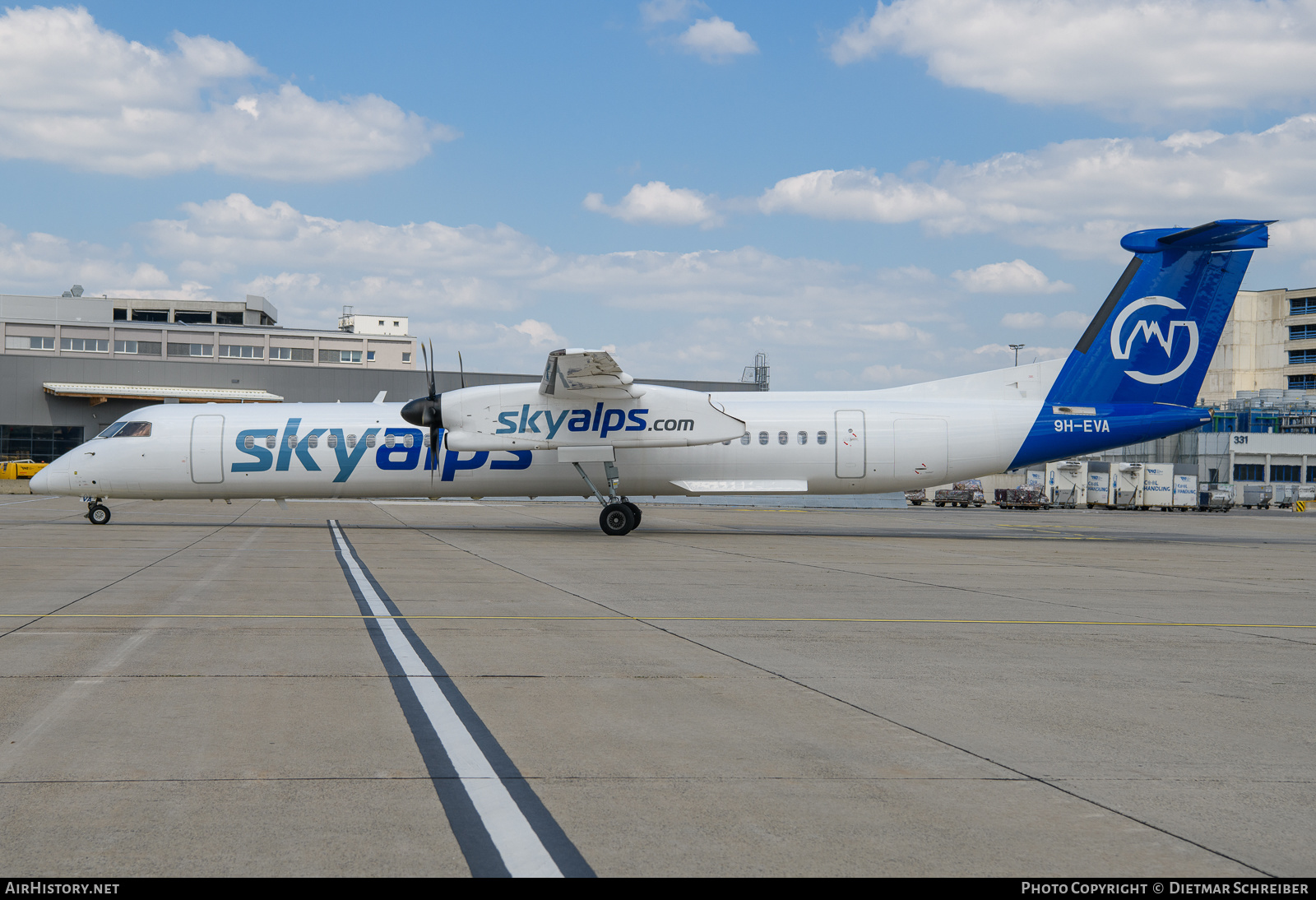 Aircraft Photo of 9H-EVA | Bombardier DHC-8-402 Dash 8 | SkyAlps | AirHistory.net #649496