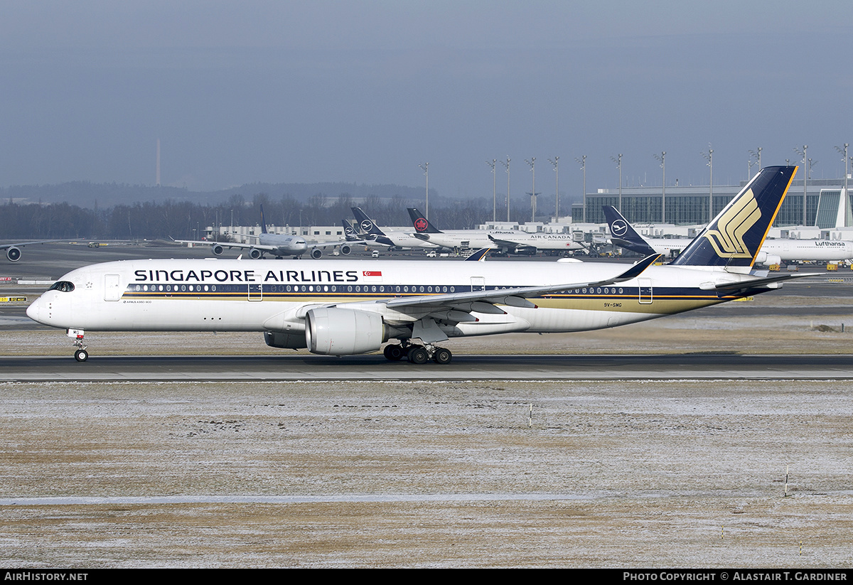 Aircraft Photo of 9V-SMG | Airbus A350-941 | Singapore Airlines | AirHistory.net #649515