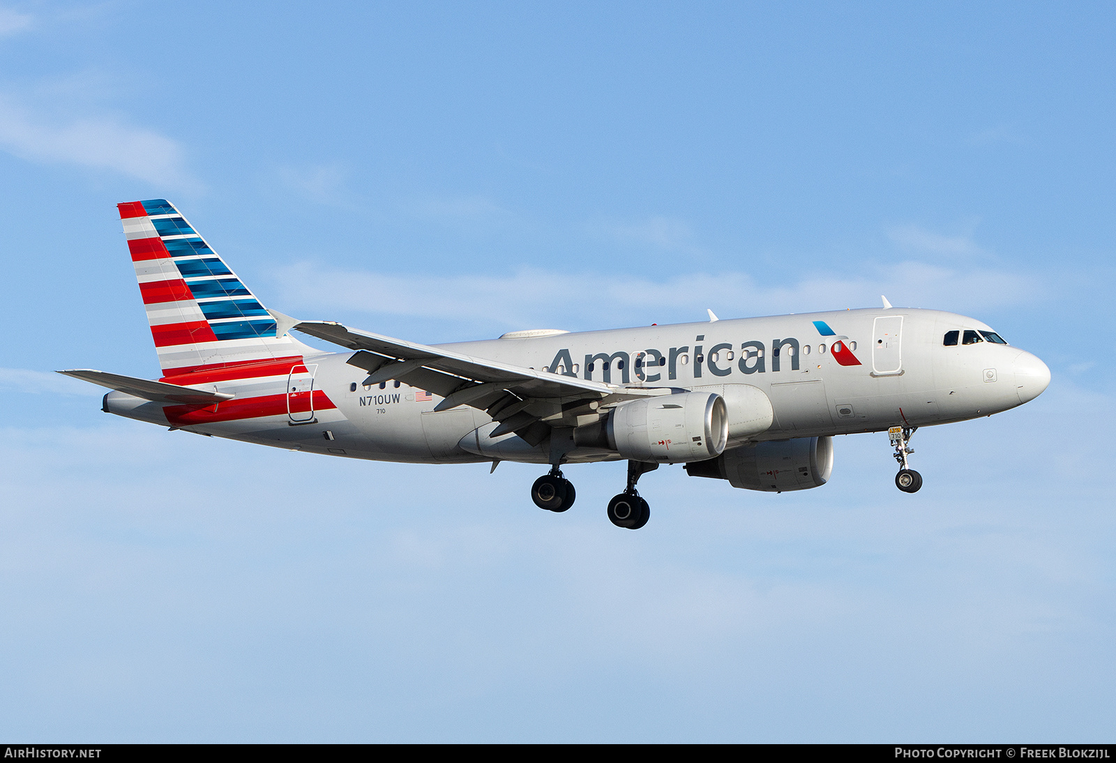 Aircraft Photo of N710UW | Airbus A319-112 | American Airlines | AirHistory.net #649518