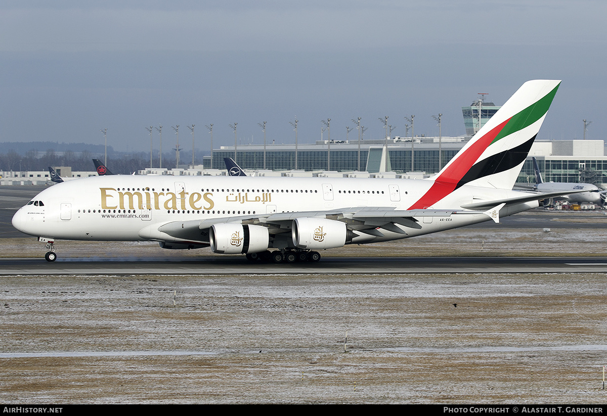 Aircraft Photo of A6-EEA | Airbus A380-861 | Emirates | AirHistory.net #649519