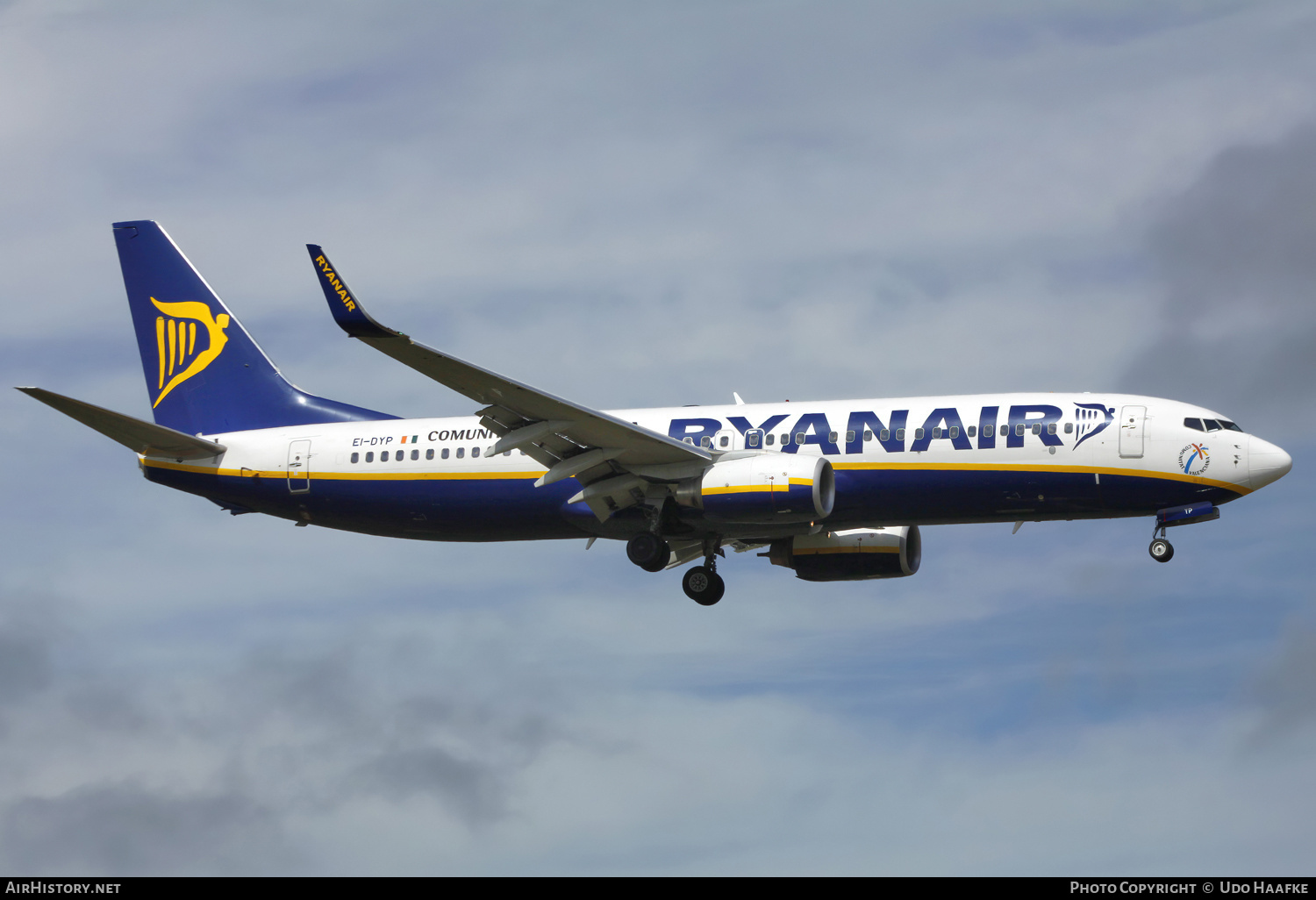 Aircraft Photo of EI-DYP | Boeing 737-8AS | Ryanair | AirHistory.net #649538