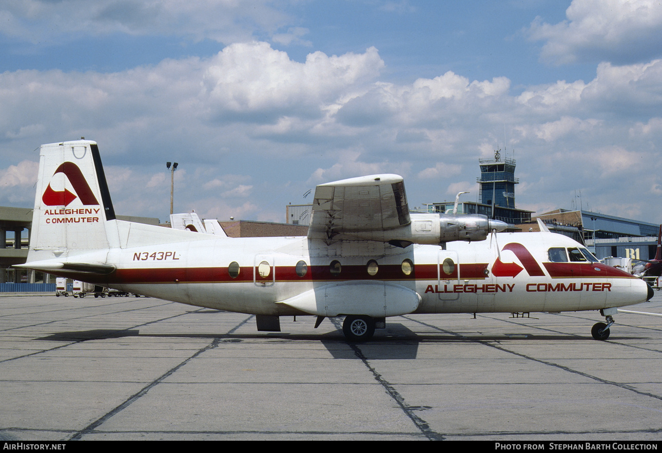 Aircraft Photo of N343PL | Nord 262A-12 | Allegheny Commuter | AirHistory.net #649541