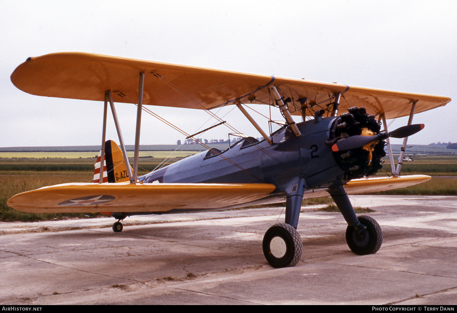 Aircraft Photo of G-AZLE | Boeing N2S-5 Kaydet (E75) | USA - Air Force | AirHistory.net #649617
