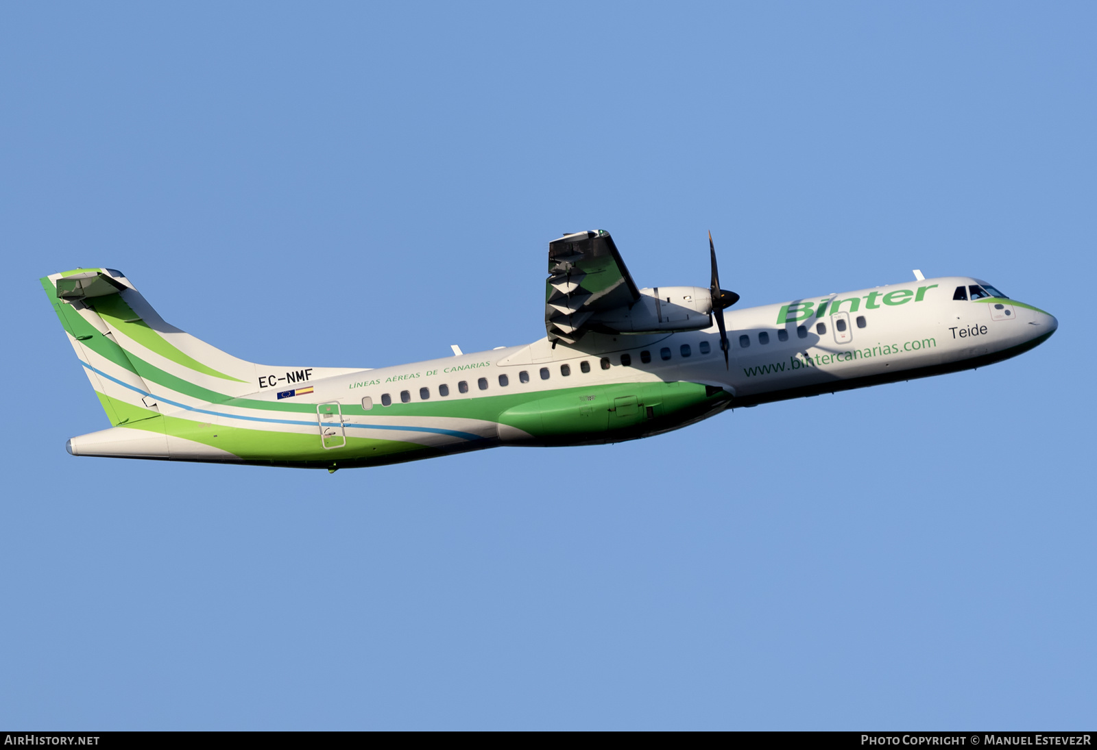 Aircraft Photo of EC-NMF | ATR ATR-72-600 (ATR-72-212A) | Binter Canarias | AirHistory.net #649626