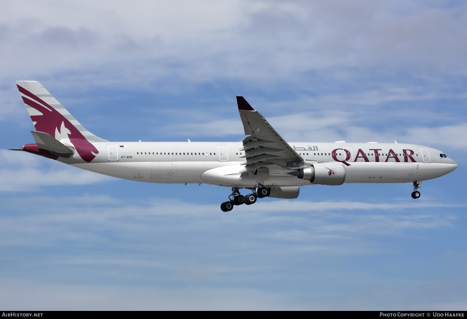 Aircraft Photo of A7-AEN | Airbus A330-302 | Qatar Airways | AirHistory.net #649682