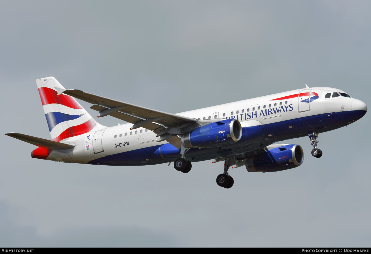 Aircraft Photo of G-EUPW | Airbus A319-131 | British Airways | AirHistory.net #649701