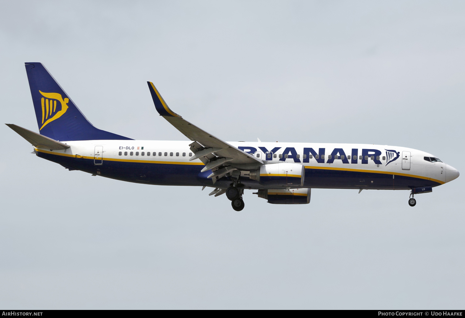 Aircraft Photo of EI-DLO | Boeing 737-8AS | Ryanair | AirHistory.net #649706