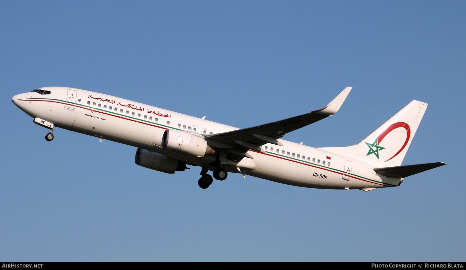 Aircraft Photo of CN-ROK | Boeing 737-8B6 | Royal Air Maroc - RAM | AirHistory.net #649733