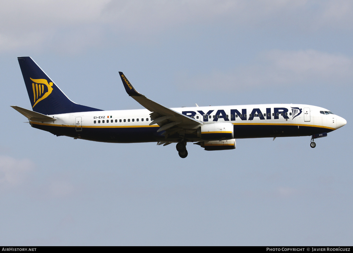 Aircraft Photo of EI-EVZ | Boeing 737-8AS | Ryanair | AirHistory.net #649739
