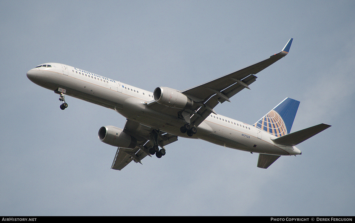 Aircraft Photo of N17133 | Boeing 757-224 | Continental Airlines | AirHistory.net #649755