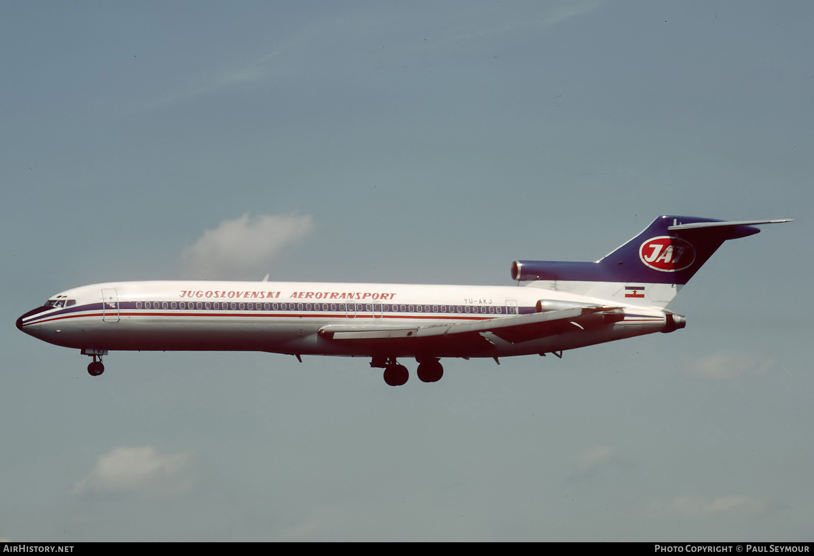 Aircraft Photo of YU-AKJ | Boeing 727-2H9/Adv | JAT Yugoslav Airlines - Jugoslovenski Aerotransport | AirHistory.net #649772