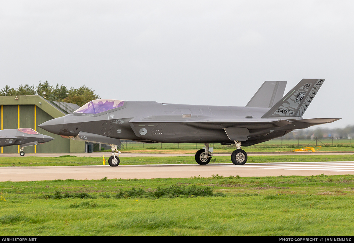 Aircraft Photo of F-031 | Lockheed Martin F-35A Lightning II | Netherlands - Air Force | AirHistory.net #649784