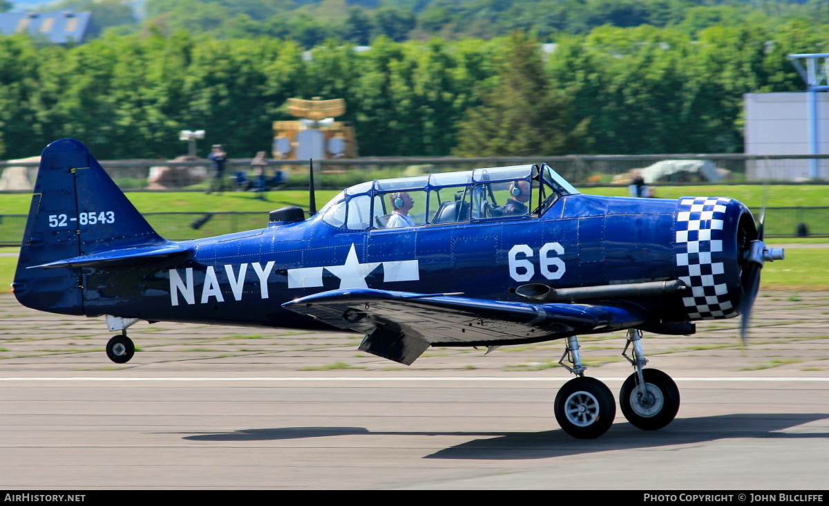 Aircraft Photo of G-BUKY / 52-8543 | North American T-6J Harvard Mk IV | USA - Navy | AirHistory.net #649793
