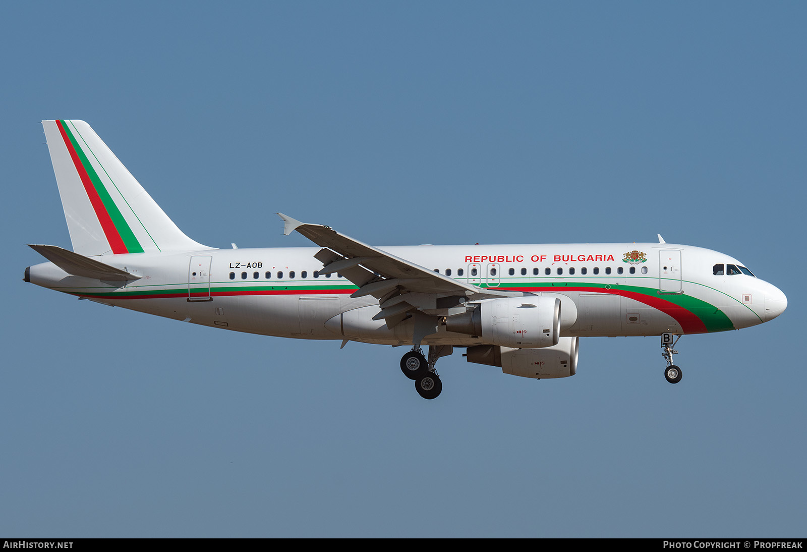 Aircraft Photo of LZ-AOB | Airbus A319-111 | Republic of Bulgaria | AirHistory.net #649803