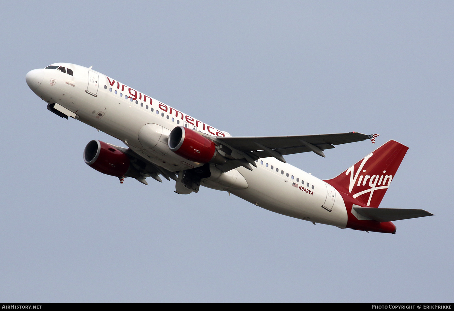 Aircraft Photo of N842VA | Airbus A320-214 | Virgin America | AirHistory.net #649846