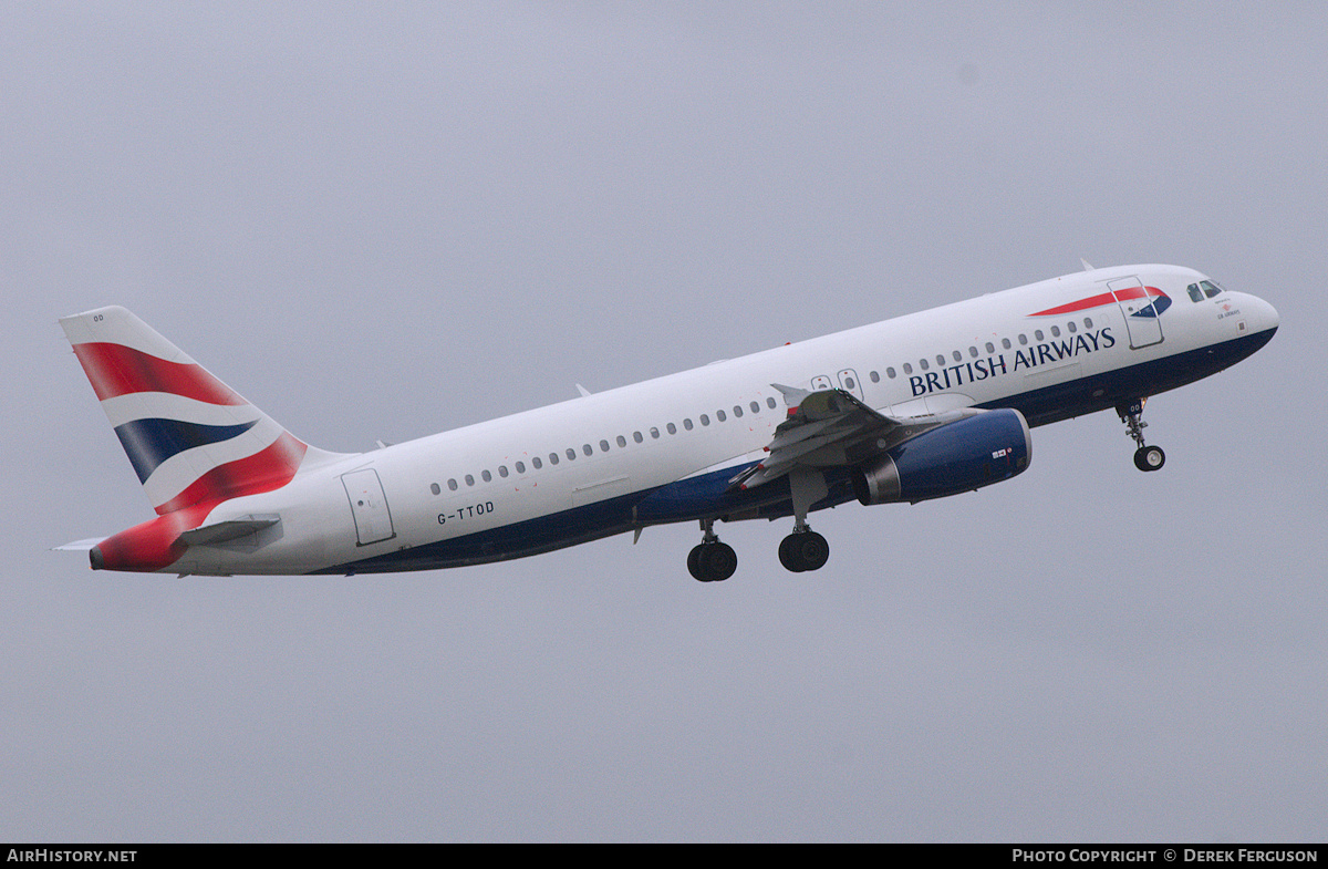 Aircraft Photo of G-TTOD | Airbus A320-232 | British Airways | AirHistory.net #649853
