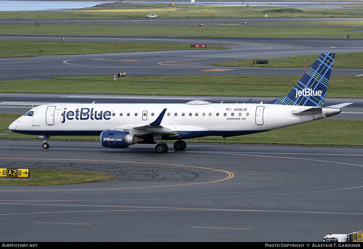 Aircraft Photo of N198JB | Embraer 190AR (ERJ-190-100IGW) | JetBlue Airways | AirHistory.net #649969