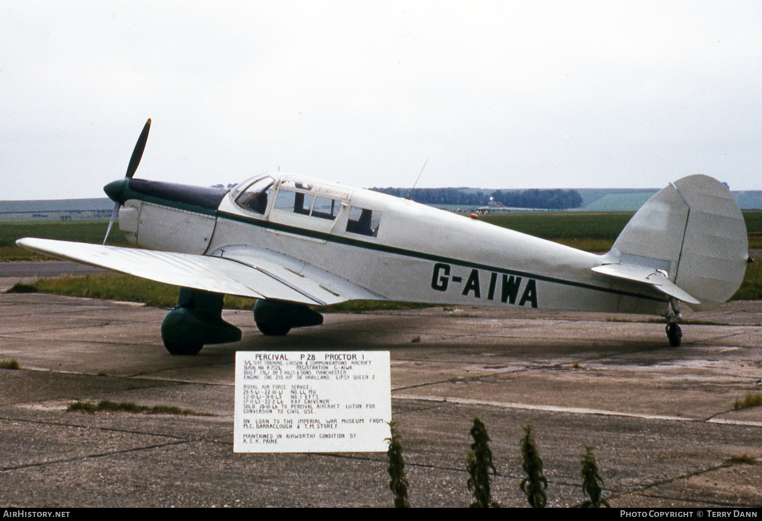 Aircraft Photo of G-AIWA | Percival P.28 Proctor 1 | AirHistory.net #649989