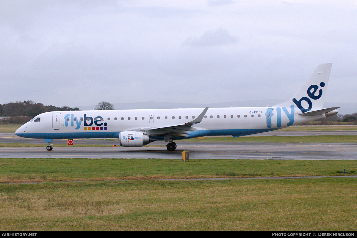 Aircraft Photo of G-FBEI | Embraer 195LR (ERJ-190-200LR) | Flybe | AirHistory.net #650004