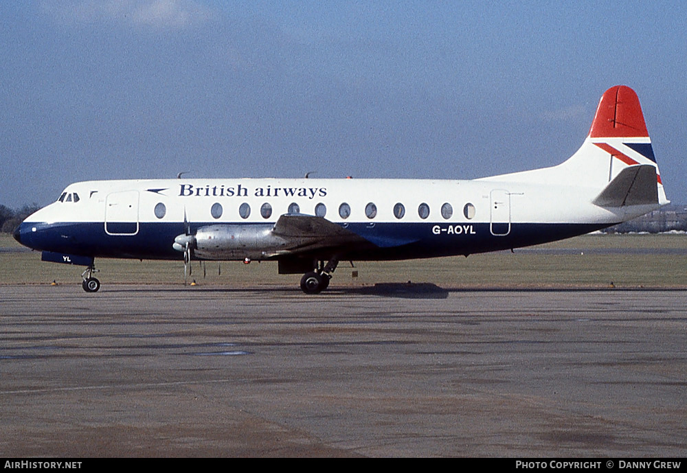 Aircraft Photo of G-AOYL | Vickers 806 Viscount | British Airways | AirHistory.net #650013