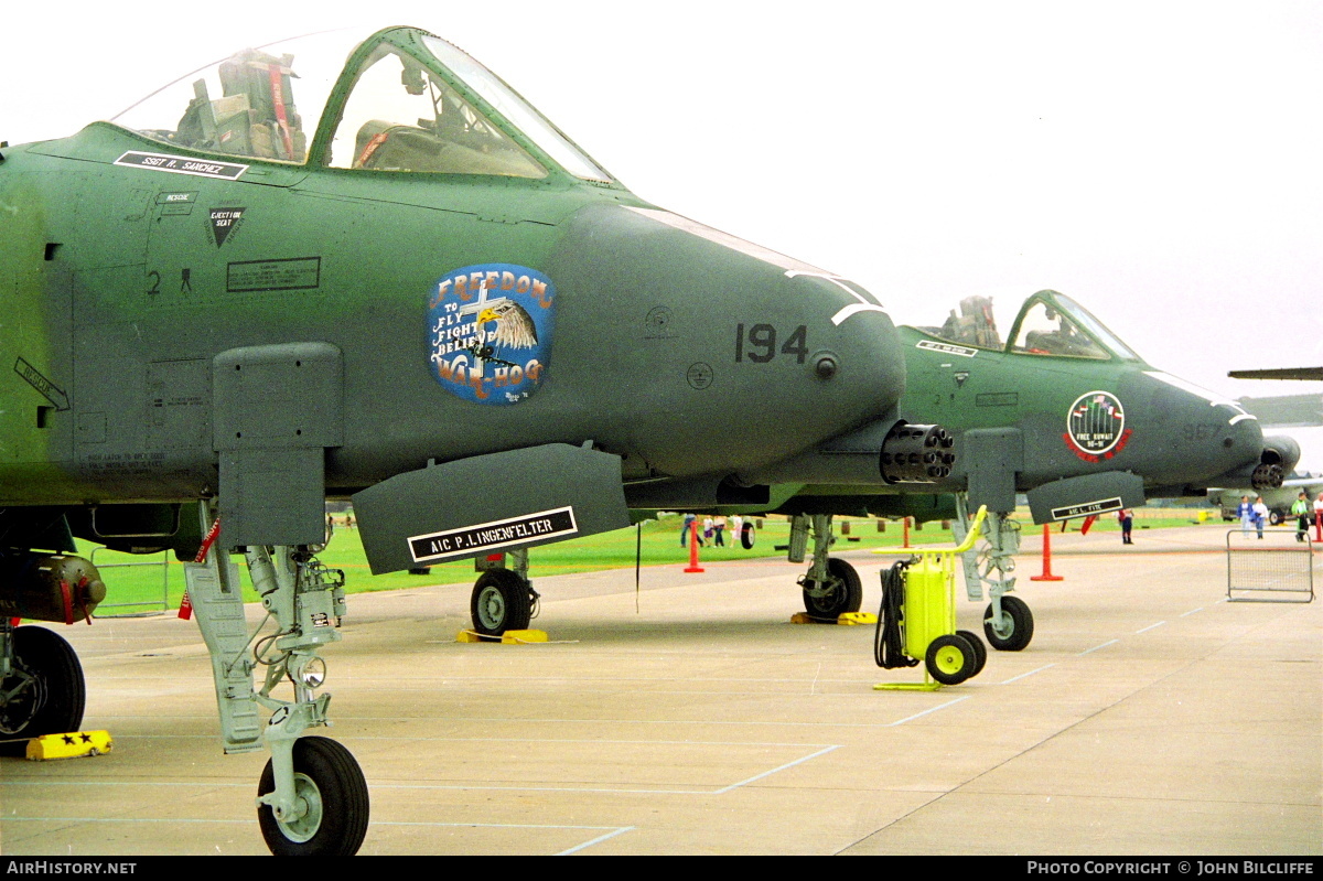 Aircraft Photo of 80-0194 / AF80-194 | Fairchild A-10A Thunderbolt II | USA - Air Force | AirHistory.net #650021