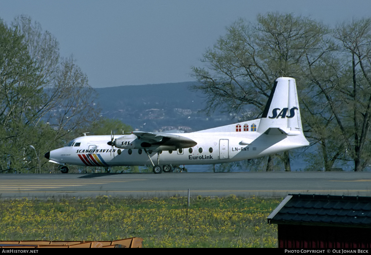 Aircraft Photo of LN-RNY | Fokker F27-600 Friendship | Scandinavian Commuter - Eurolink | AirHistory.net #650029