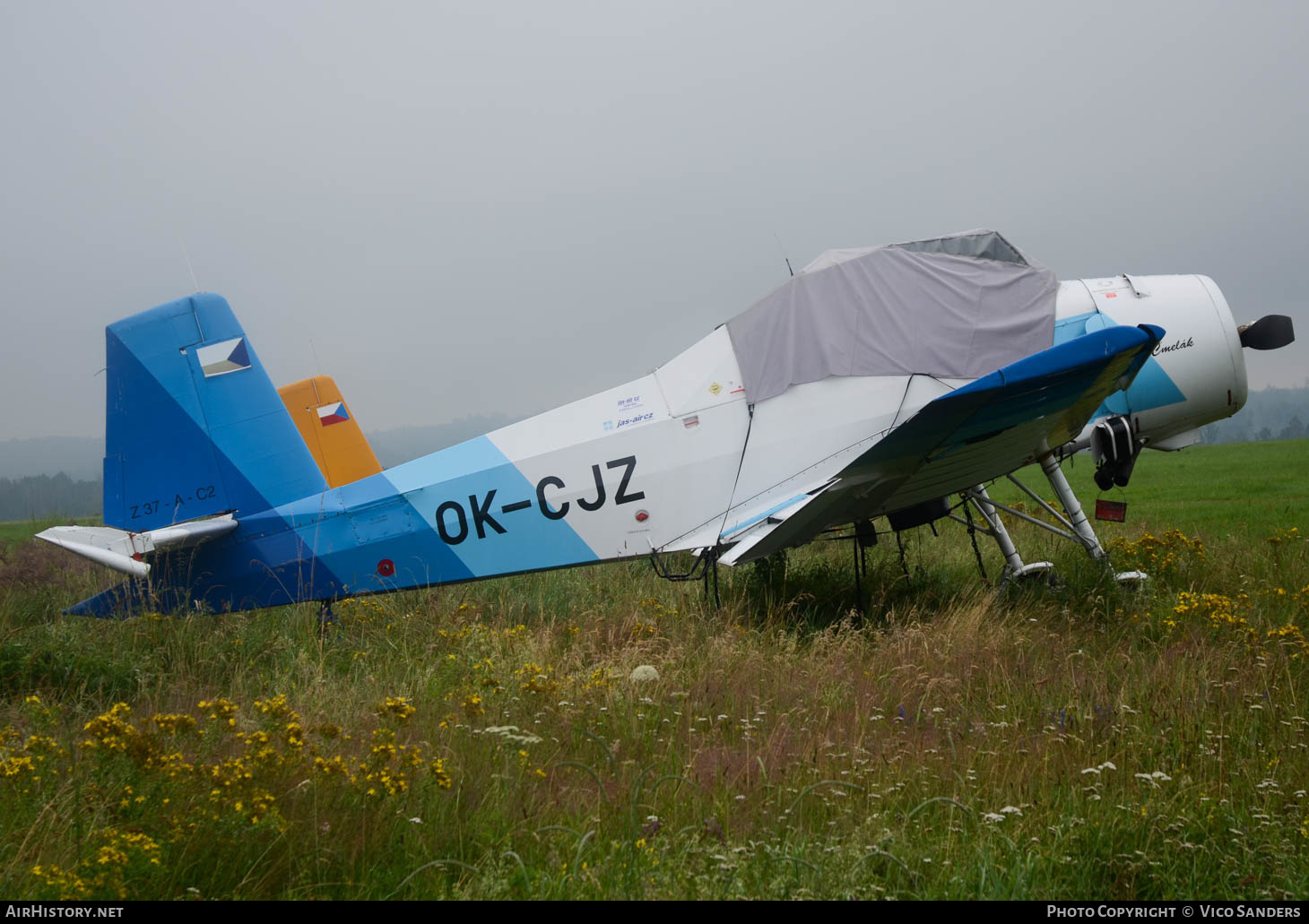 Aircraft Photo of OK-CJZ | Zlin Z-37AC-2 Cmelak | Jas Air | AirHistory.net #650092