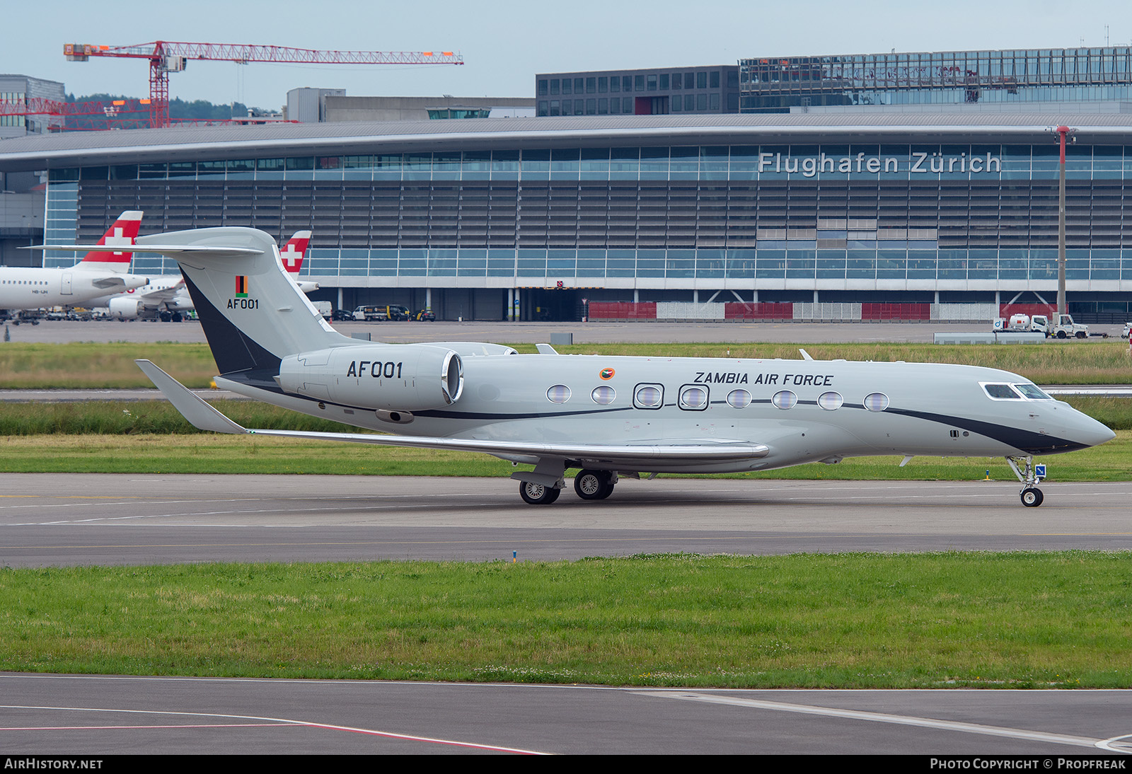 Aircraft Photo of AF001 | Gulfstream Aerospace G650 (G-VI) | Zambia - Air Force | AirHistory.net #650123